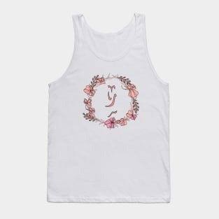 Letter Raa - Rose Pink Initial Monogram - Letter ر Tank Top